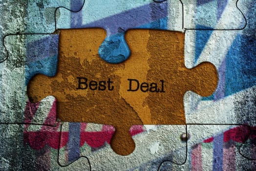 Best deal puzzle concept
