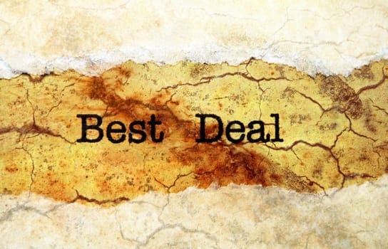 Best deal grunge concept