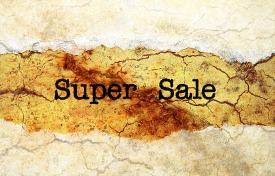 Super sale grunge concept
