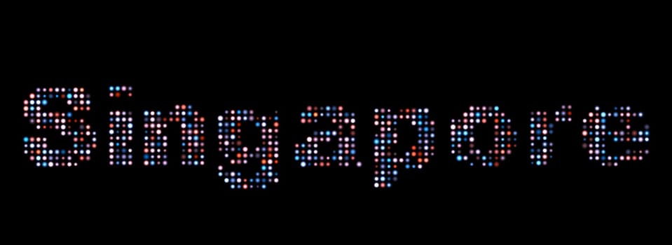 SIngapore led text