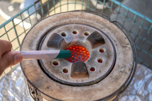 Use hand Incense at the point of worship