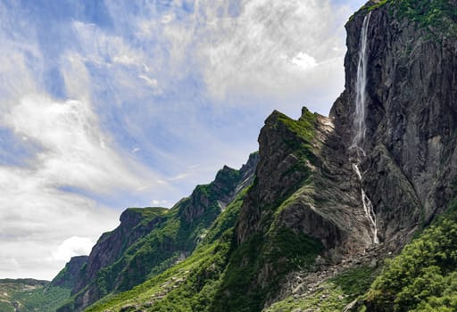 Waterfalls in Gros Morne Fjord Newfoundland