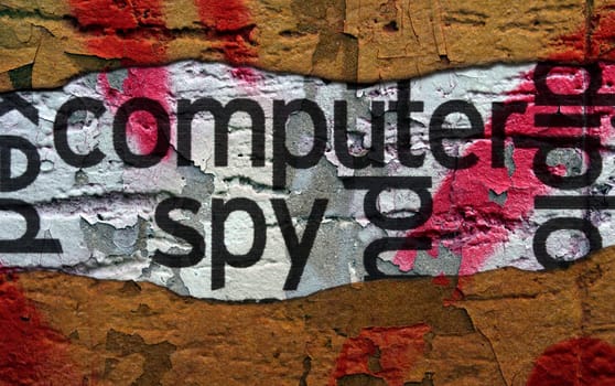 Computer spy  grunge concept