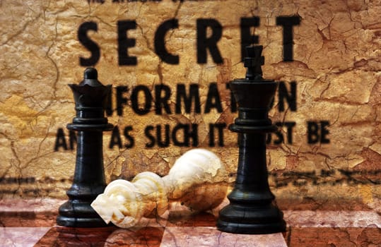 Chess and secret concept