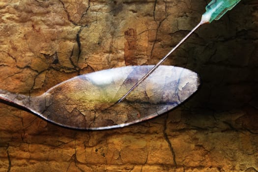 Drug and syringe