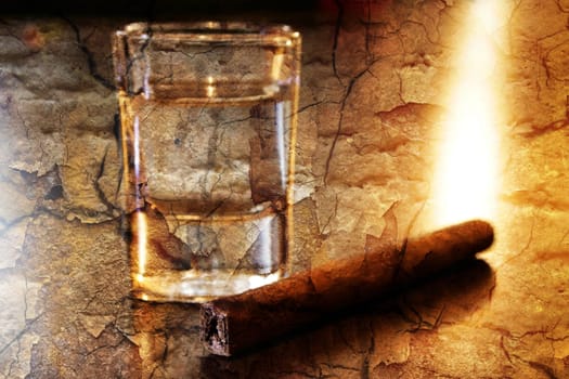 Tequila and cigar