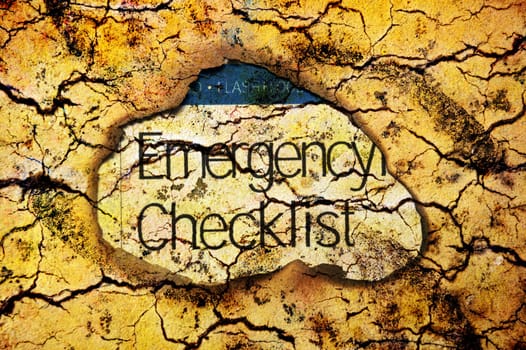 Emergency checklist