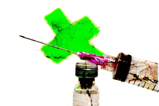Syringe and vial