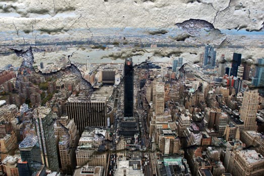 New York city grunge and retro style
