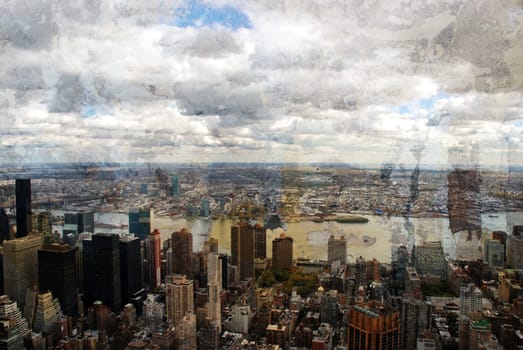 New York city grunge and retro style