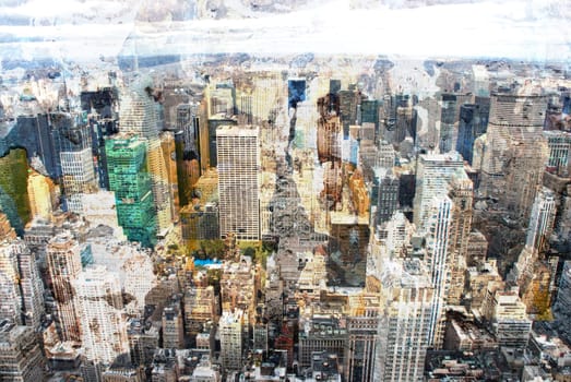 New York city grunge and retro style