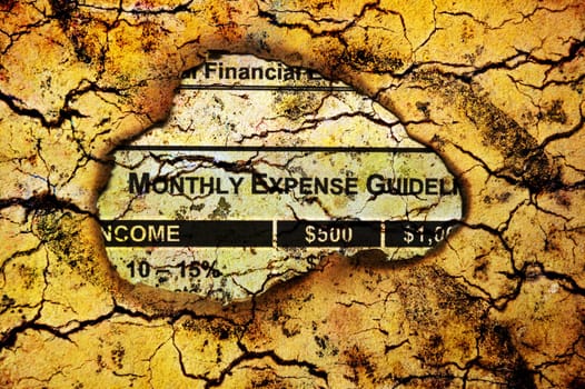 Monthly budget plan