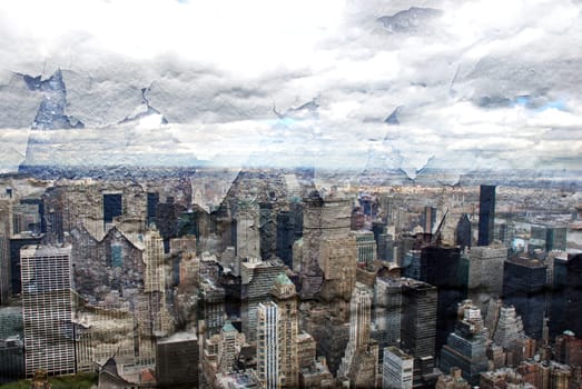 New York city grunge and retro style