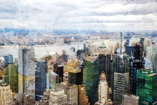 New York city grunge and retro style