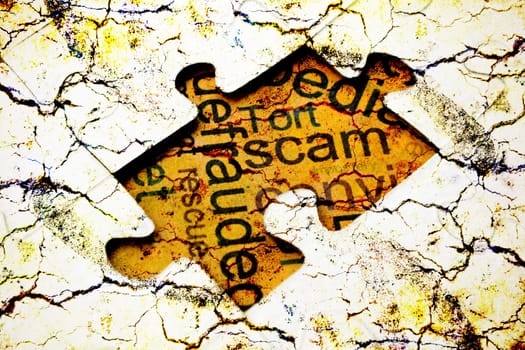 Scam puzzle concept