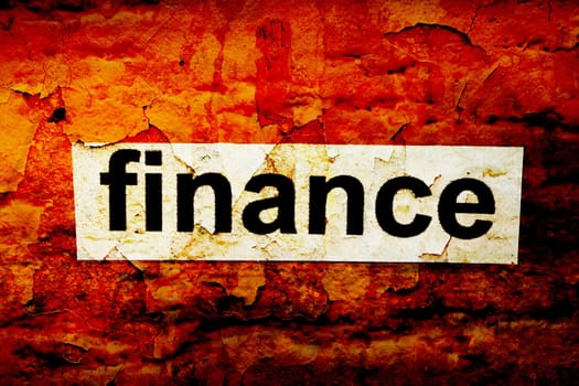 Finance grunge concept