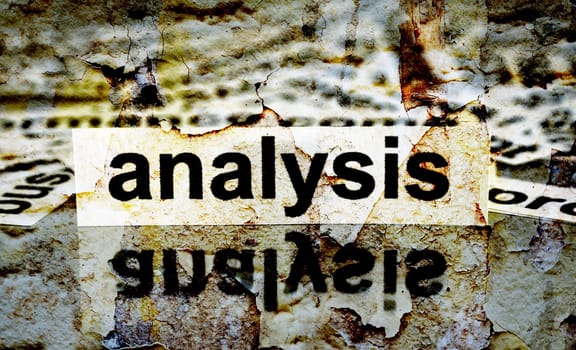 Analysis grunge concept
