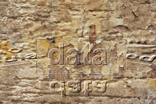 Data grunge concept