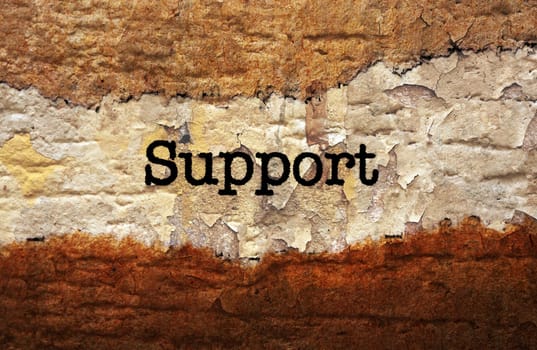 Support text on torn paper