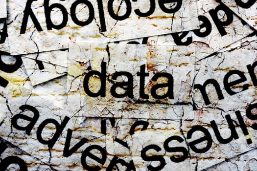 Data word cloud