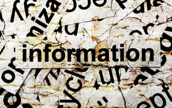 Information word cloud