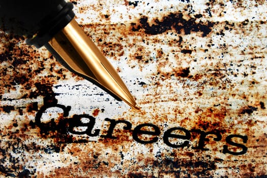 Fountain pen on careers