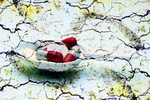 Pills on spoon