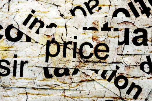 price word cloud