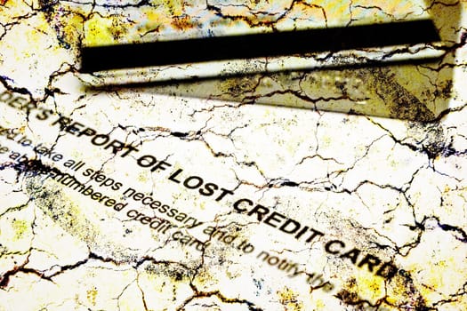 Lost credit card report