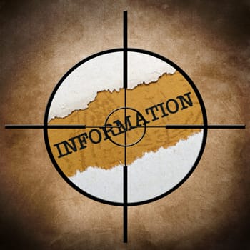 Information target