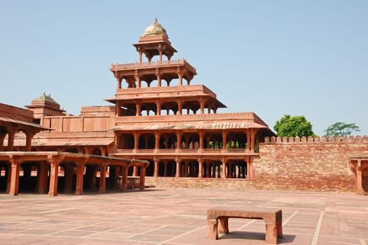 Panch Mahal in Fatehpur Sikri, India