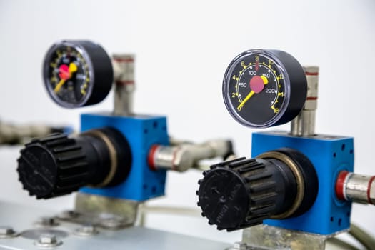 Manometers on pharmaceutical industry or chemical plant