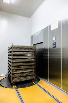 Water distillation camera and trolley on pharmaceutical industry or chemical plant