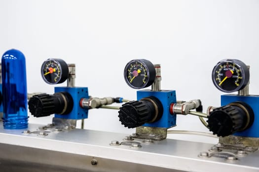 Manometers on pharmaceutical industry or chemical plant