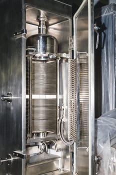 Open thermal camera equipment on pharmaceutical industry manufacture or chemical plant