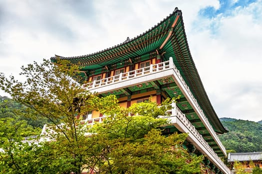 Traditional korean architecture old building or monks temple in South Korea