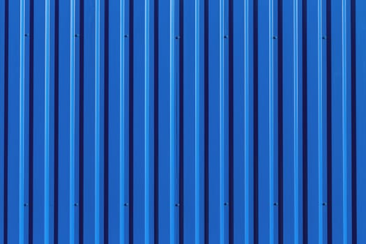Blue metal siding wall texture background