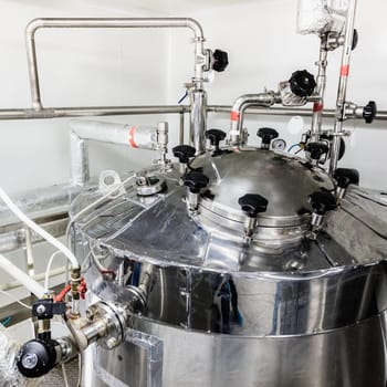 Water boiler or tank on pharmaceutical industry or chemical plant