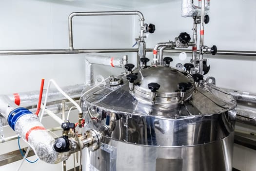 Water boiler or tank on pharmaceutical industry or chemical plant