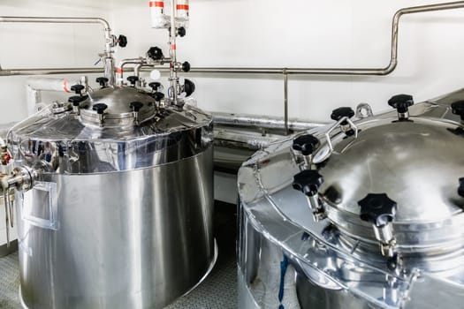 Water boiler or tank on pharmaceutical industry or chemical plant