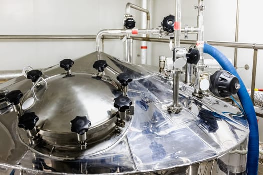 head of water boiler or tank on pharmaceutical industry or chemical plant