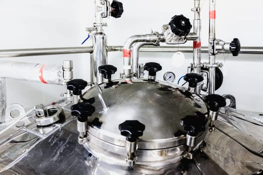 head of water boiler or tank on pharmaceutical industry or chemical plant