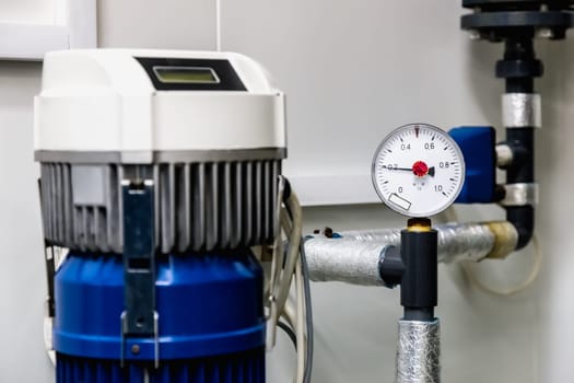 Manometer on pharmaceutical industry or chemical plant