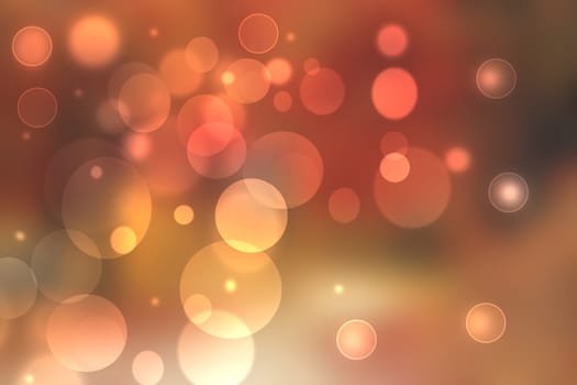 Abstract blurred fresh vivid spring summer light delicate pastel yellow pink magenta orange bokeh background texture with bright circular soft color lights and stars. Beautiful backdrop illustration.