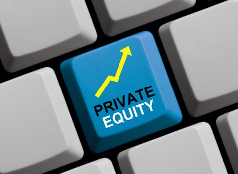 Private Equity - Investement online - 3D illustration