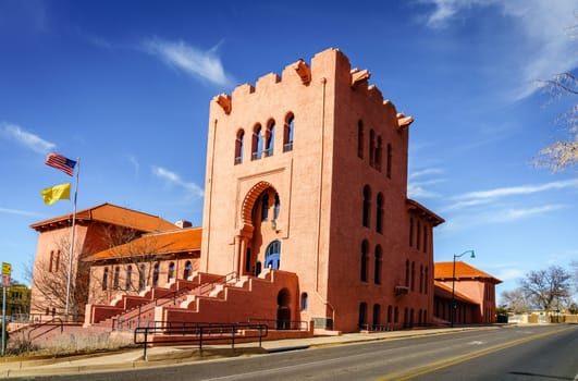 Scottish Rite masonic temple in Santa Fe, New Mexico