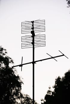 Very old analog antenna on a roof