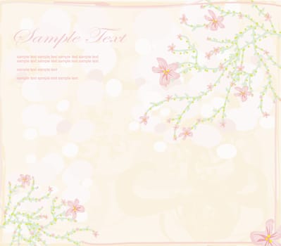 floral frame invitation card