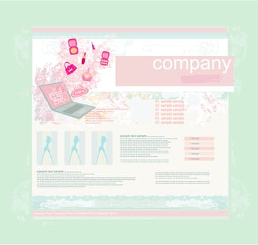 Fashion shopping Website template