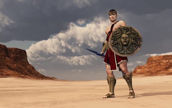 Computer generated 3D illustration with Zeus, the king of the gods